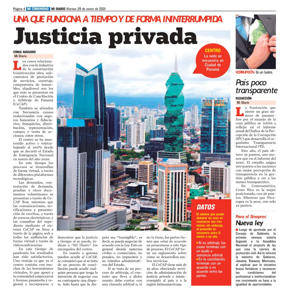Entrevista Mi Diario Conozca La Justicia Que Aplica El Centro De Conciliación Y Arbitraje De 7334